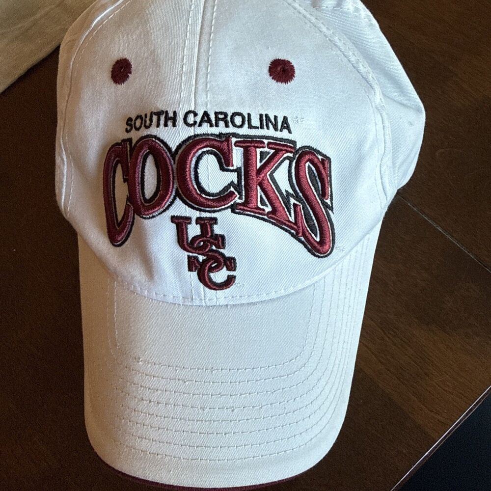 South Carolina Gamecocks Strapback White Hat